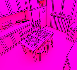 Image showing kitchen background