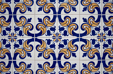 Image showing Portuguese glazed tiles. 