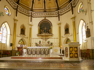 Image showing Interior of Holy Rosary Church in Bangkok, Thailand