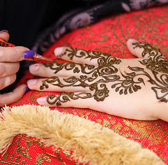 Image showing Henna art