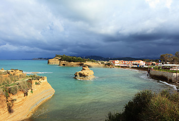 Image showing Eroding sandstone at Sidari, Corfu