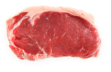 Image showing Veal sirloin steak isolated