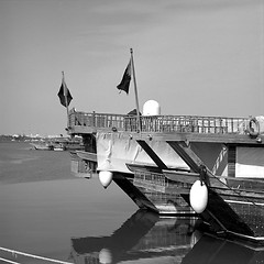 Image showing Dhow sterns