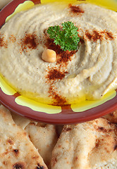 Image showing Hummus bi tahini vertical