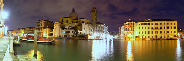 Image showing Daybreak on the Grand Canal, Venice