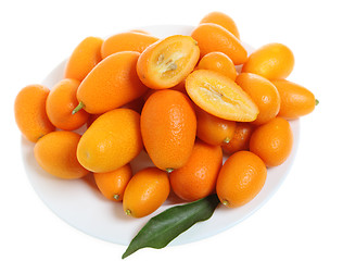 Image showing Kumquats on a plate