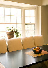 Image showing dining room table with fruit bowl