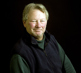 Image showing handsome middle age senior posing for studio portrait 