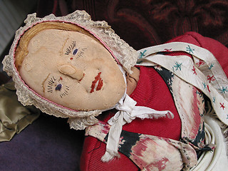 Image showing Old rag doll