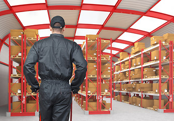 Image showing man in warehouse