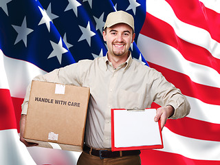 Image showing american worker