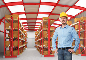 Image showing man in warehouse