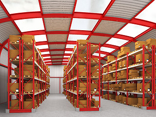 Image showing warehouse 3d