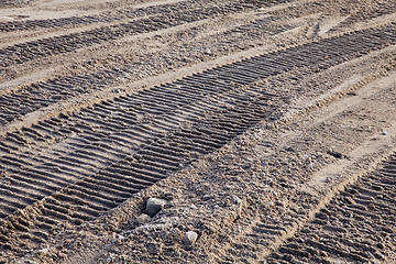Image showing bulldozer tracks