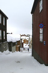 Image showing Old Norwegian Street