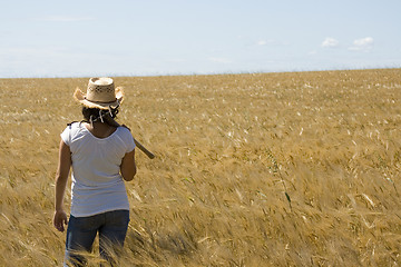 Image showing Female in Field