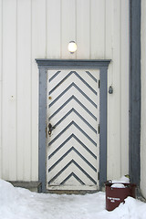 Image showing Vintage Wooden Door