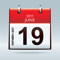 Image showing calendar icon fathers day