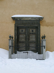 Image showing Vintage Wooden Door