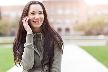 Image showing Ethnic student on the phone