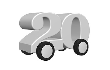 Image showing twenty on the road