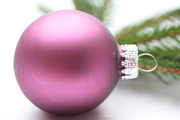 Image showing purple christmas ornament