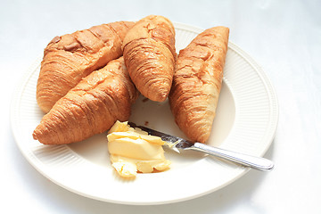 Image showing French croissants