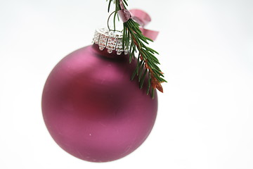 Image showing purple christmas ornament