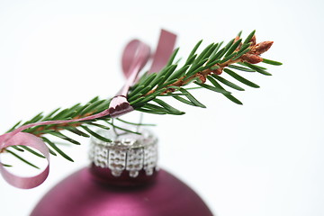 Image showing purple christmas ornament