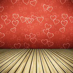 Image showing floor hearts