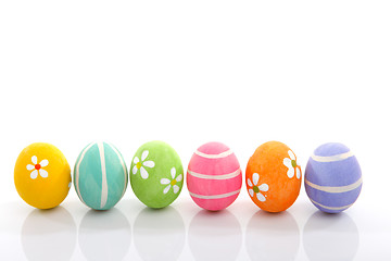 Image showing painted easter eggs