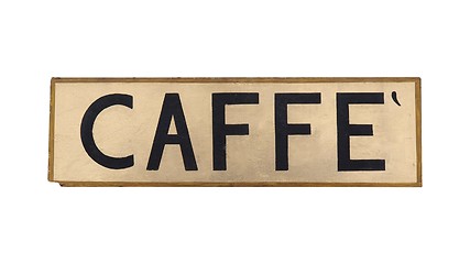 Image showing Caffe sign