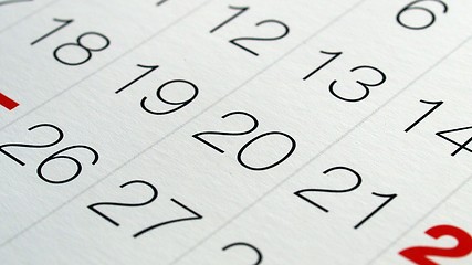 Image showing Calendar