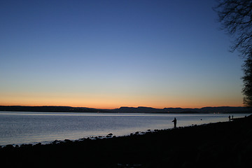 Image showing Evening Fishing