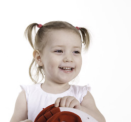 Image showing Happy toddler girl