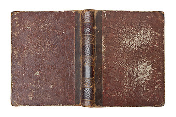 Image showing Old book cover isolated