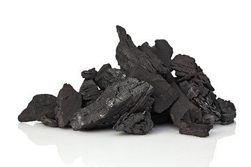 Image showing coal on white