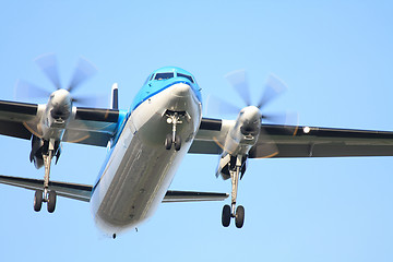 Image showing Plane approaching runway