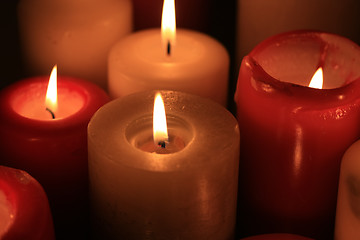 Image showing burning candles