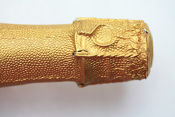 Image showing champagne bottle close up