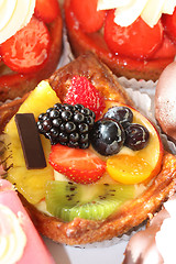 Image showing Fresh fruitcake