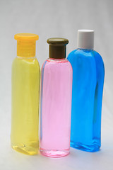 Image showing bathroom bottles