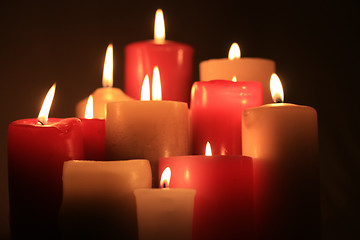 Image showing group of candles