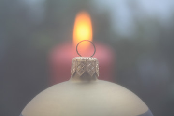 Image showing soft focus christmas ornament