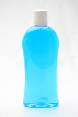 Image showing blue shampoo bottle