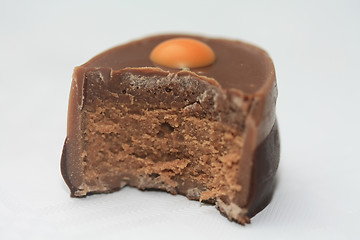 Image showing half a chocolate