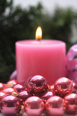 Image showing Pink christmas