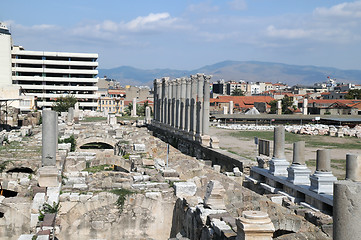 Image showing Ancient Agora in the City of Izmir