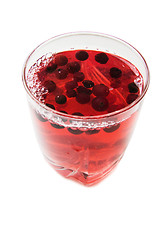 Image showing Red Cranberry Fruit Drinks