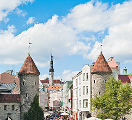 Image showing Tallinn. Towers in a fortification